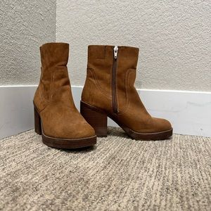Brown booties